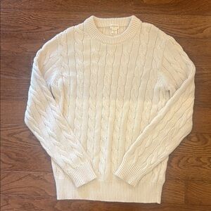 Crewcuts cream cable sweater size XL